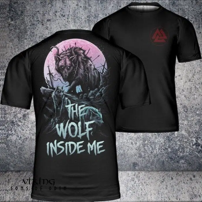 Viking shirt The wolf inside me