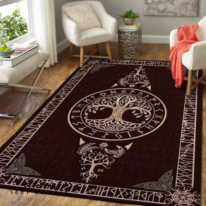 Viking Rug Vegvisir