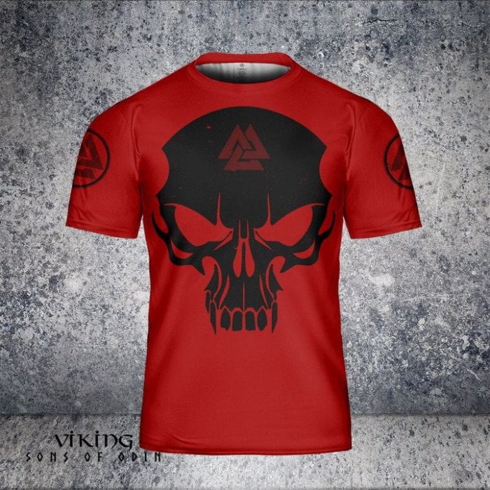 Viking shirt Skull Honor The Warrior