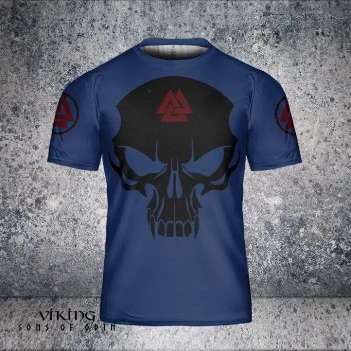 Viking shirt Skull Honor The Warrior