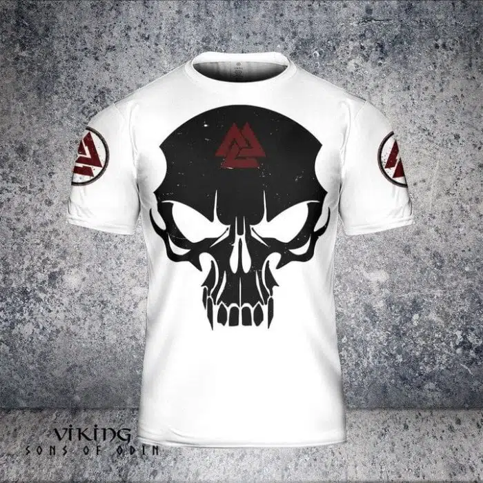 Viking shirt Skull Honor The Warrior