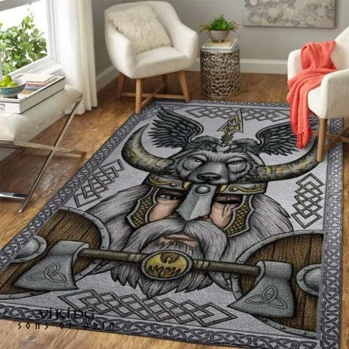 Viking Rug Odin Warriors