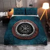 Viking Bedding Set Vegvisir and Mjolnir