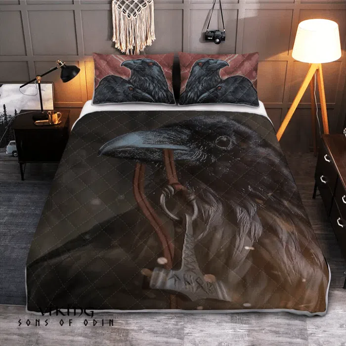 Viking Bedding Set Raven