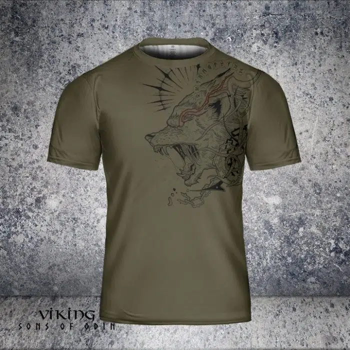 Viking shirt Wolf And Runestone