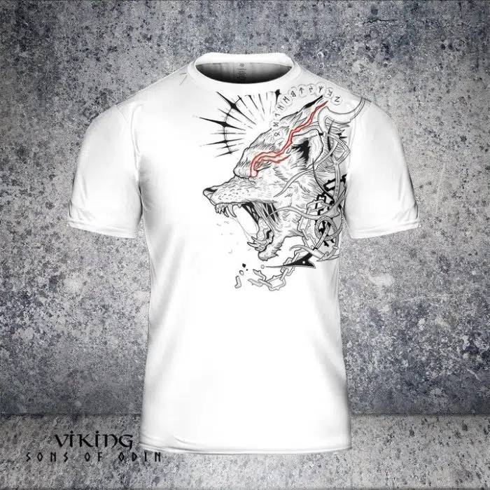 Viking shirt Wolf And Runestone