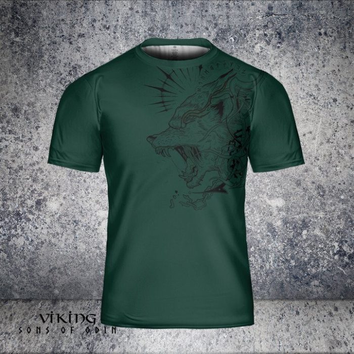 Viking shirt Wolf And Runestone