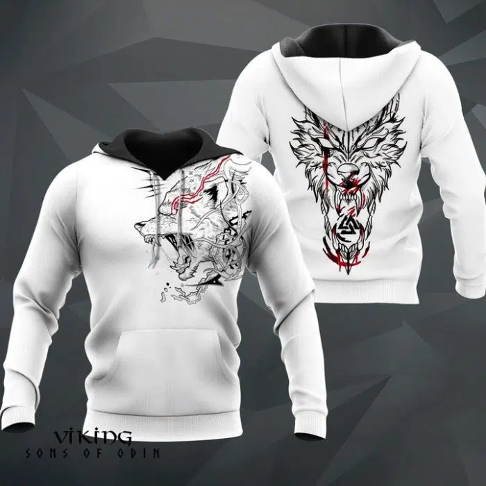 Viking shirt Wolf And Runestone