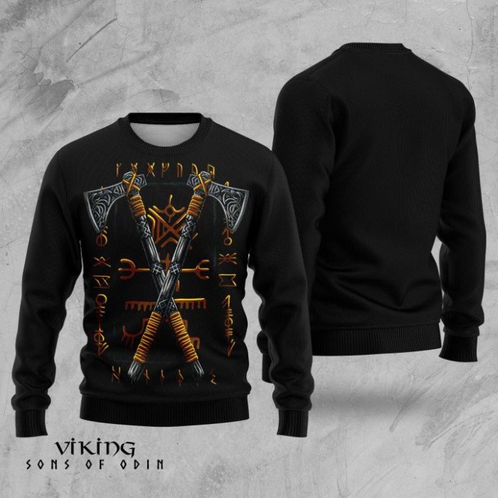 Viking Tshirt Viking Age - Bearded Axes