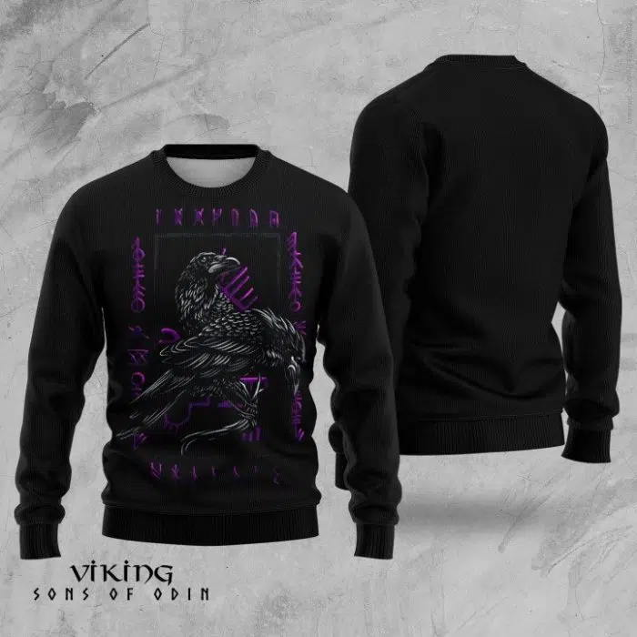 Viking Tshirt Viking Age - Huginn And Muninn - Odin's Ravens