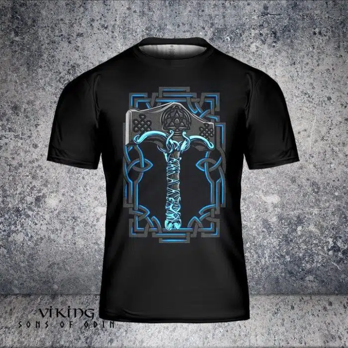 Viking Shirt God Of Thunder Hammer