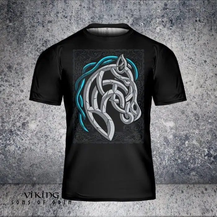 Viking Shirt Sleipnir Eight-Legged Horse