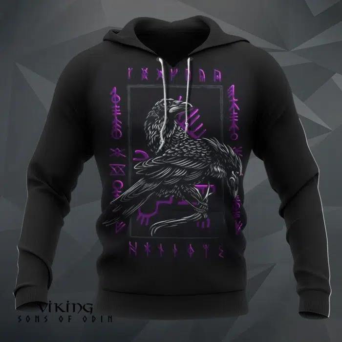 Viking Tshirt Huginn And Muninn - Odin's Ravens