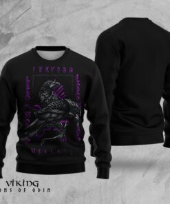 Viking Tshirt Huginn And Muninn - Odin's Ravens