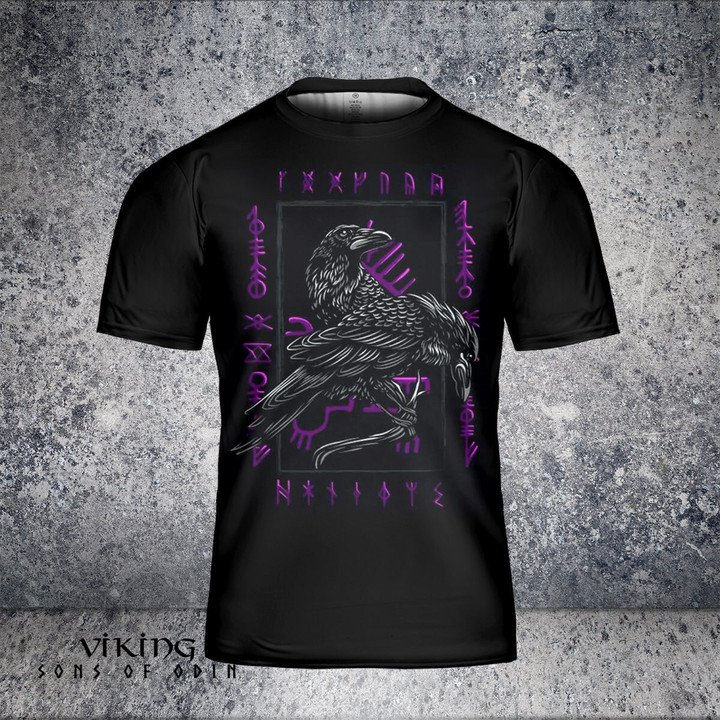 Viking Shirt Huginn And Muninn - Odin's Ravens