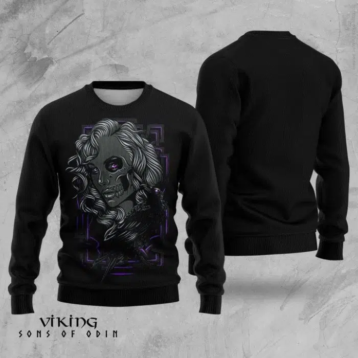 Viking Tshirt Hel Goddess Of Death - Norse Mythology