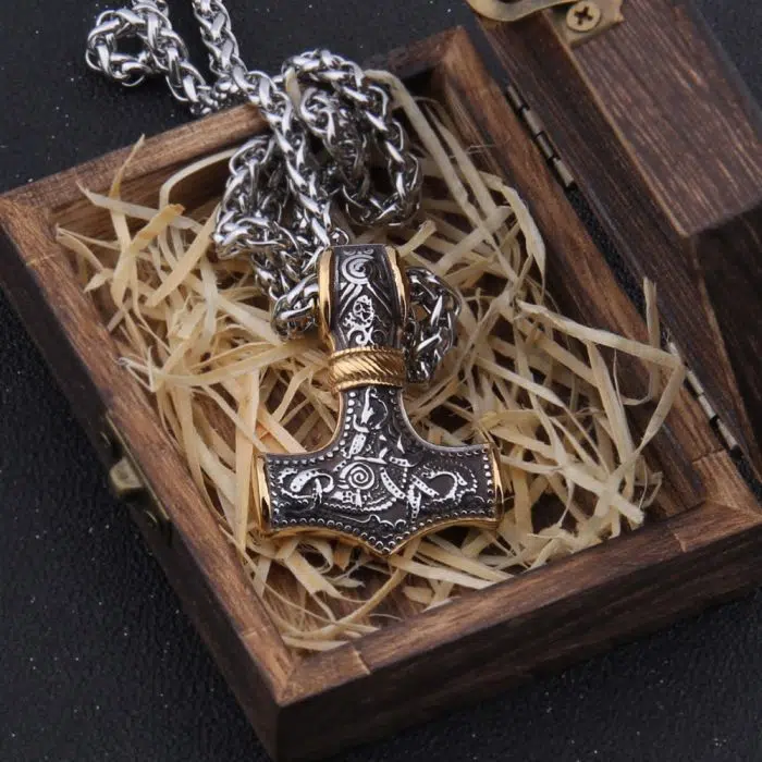 Viking Necklace Thor's Hammer Mjolnir - Image 17