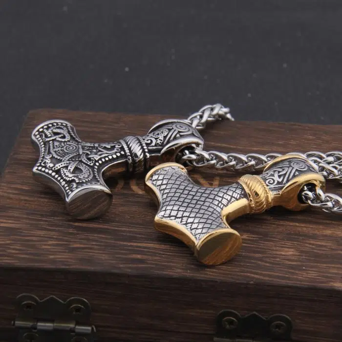 Viking Necklace Thor's Hammer Mjolnir