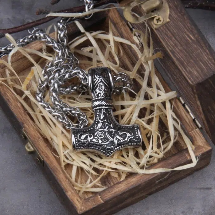 Viking Necklace Thor's Hammer Mjolnir