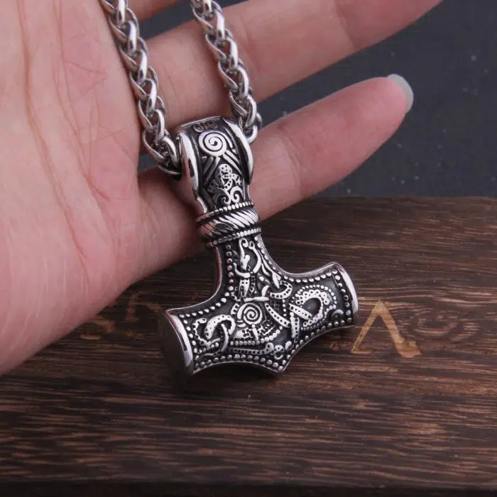 Viking Necklace Thor's Hammer Mjolnir