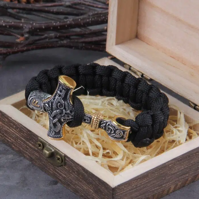 Viking Bracelet Mjolnir Thor Hammer - Image 3