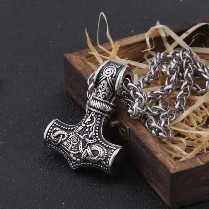 Viking Necklace Thor's Hammer Mjolnir