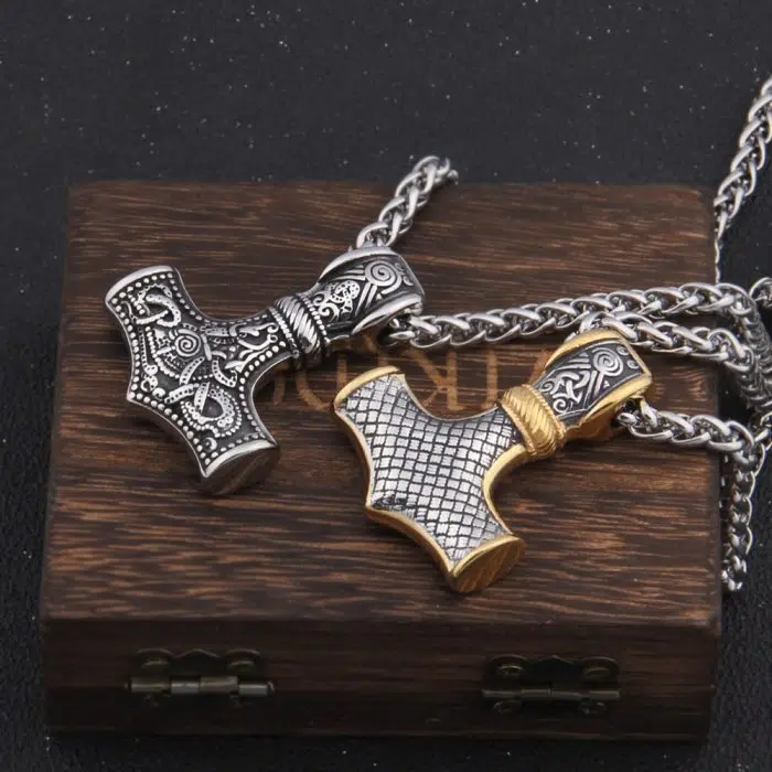 Viking Necklace Thor's Hammer Mjolnir