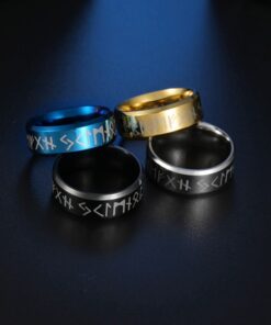 Viking Ring Rune Words Odin Norse