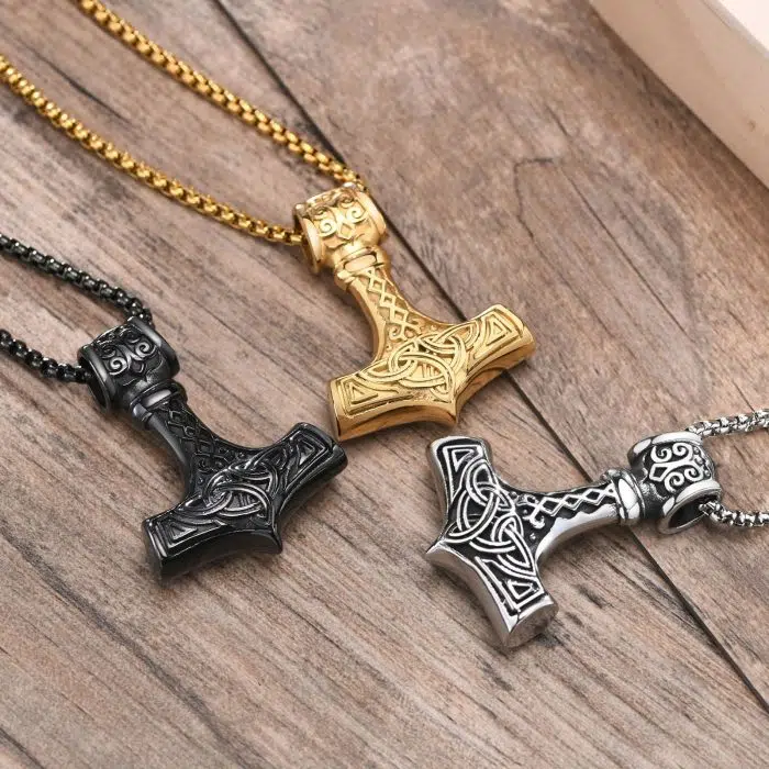 Viking Necklace Norse Viking Thor's Hammer Talisman