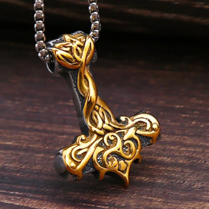 Viking Necklace Thor's Hammer Mjolnir