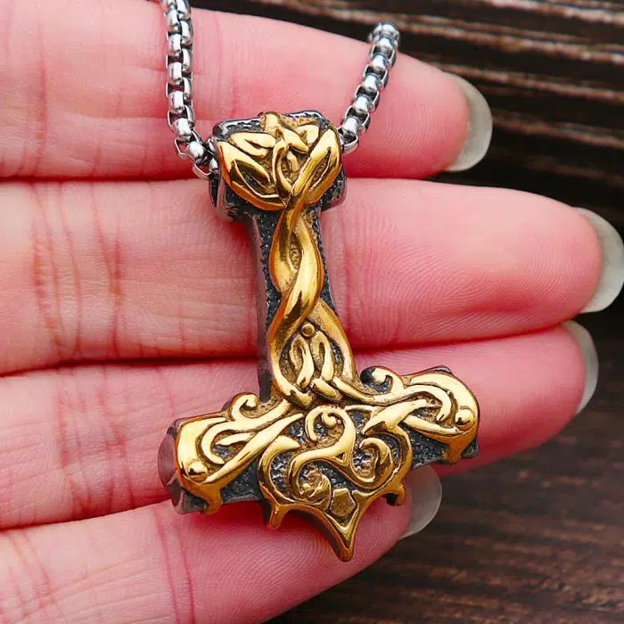 Viking Necklace Thor's Hammer Mjolnir