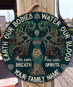 Viking Wood Sign Roots
