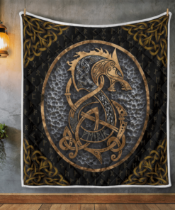 Viking Quilt Viking Fenrir And Rune
