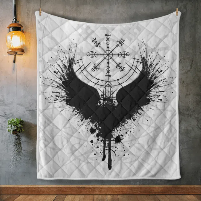 Viking Quilt Vegvisir And Raven