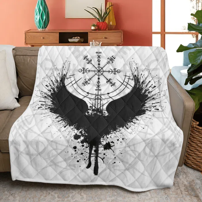 Viking Quilt Vegvisir And Raven