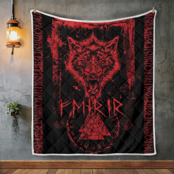 Viking Quilt Fenrir in Runes