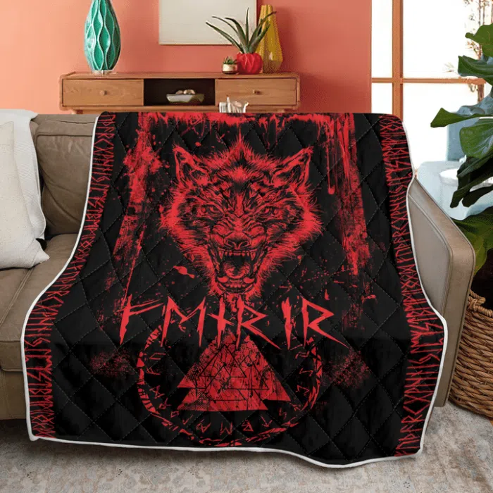 Viking Quilt Fenrir in Runes