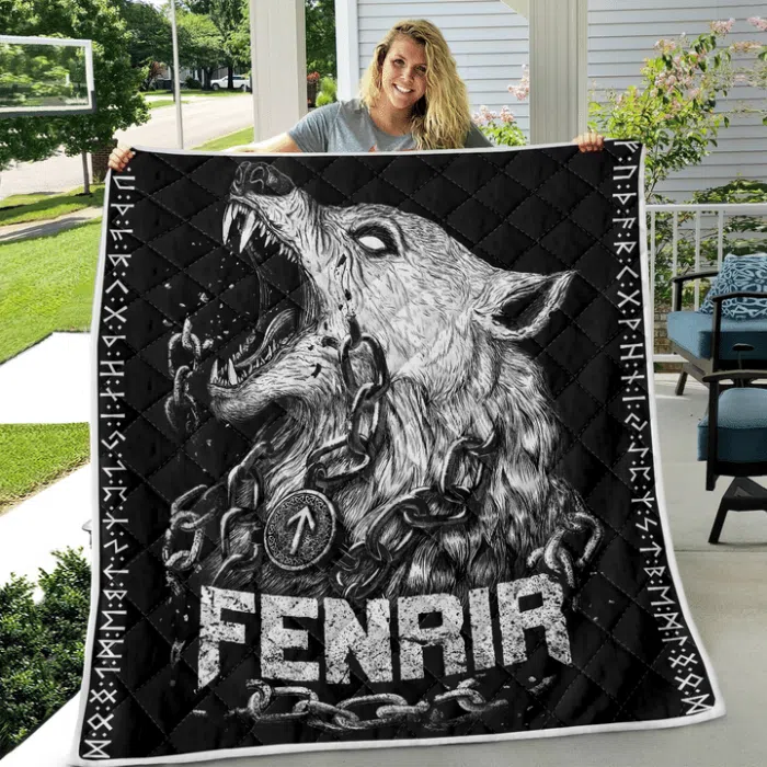 Viking Quilt Fenrir And Rune