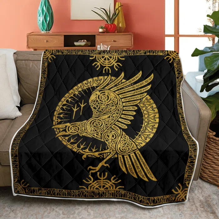 Viking Quilt Raven And Rune