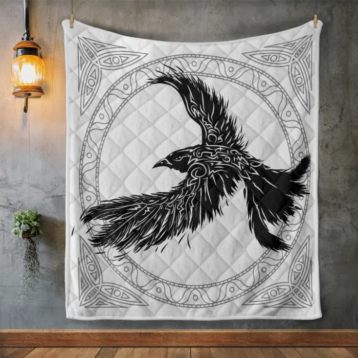 Viking Quilt Raven