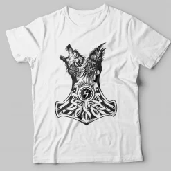 Viking Shirt Raven Wolf