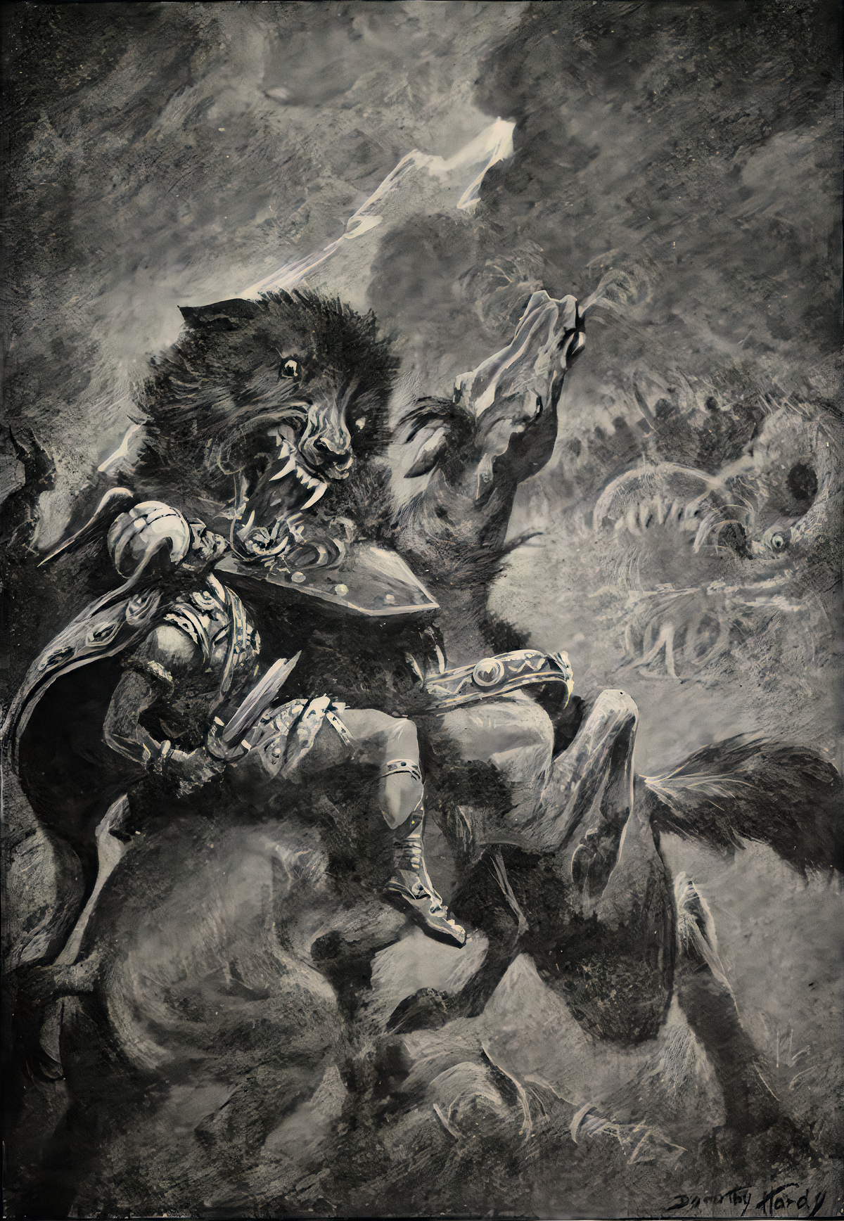 Fenrir/Fenris, Wolf Of Odin The Giant Wolf In Norse Mythology