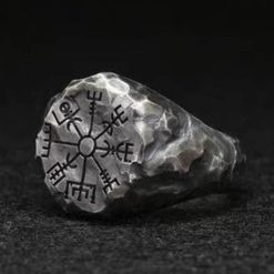 Viking Ring Compass Runic Statement