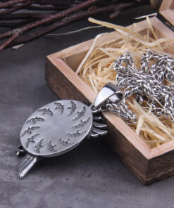 Viking Necklace Norse Odin Symbol Viking Raven
