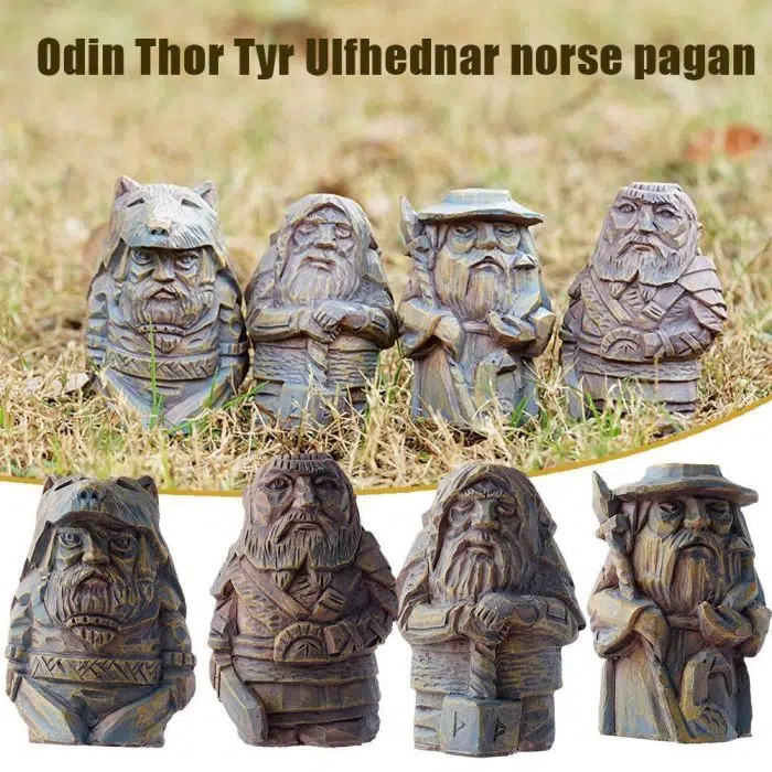 Viking Sculpture Odin Thor Tyr Viking Norse Mythology Norse Pagan Garden Decoration Home