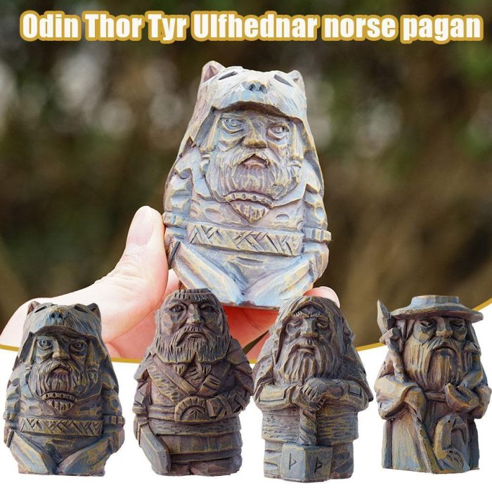 Viking Sculpture Odin Thor Tyr Viking Norse Mythology Norse Pagan Garden Decoration Home
