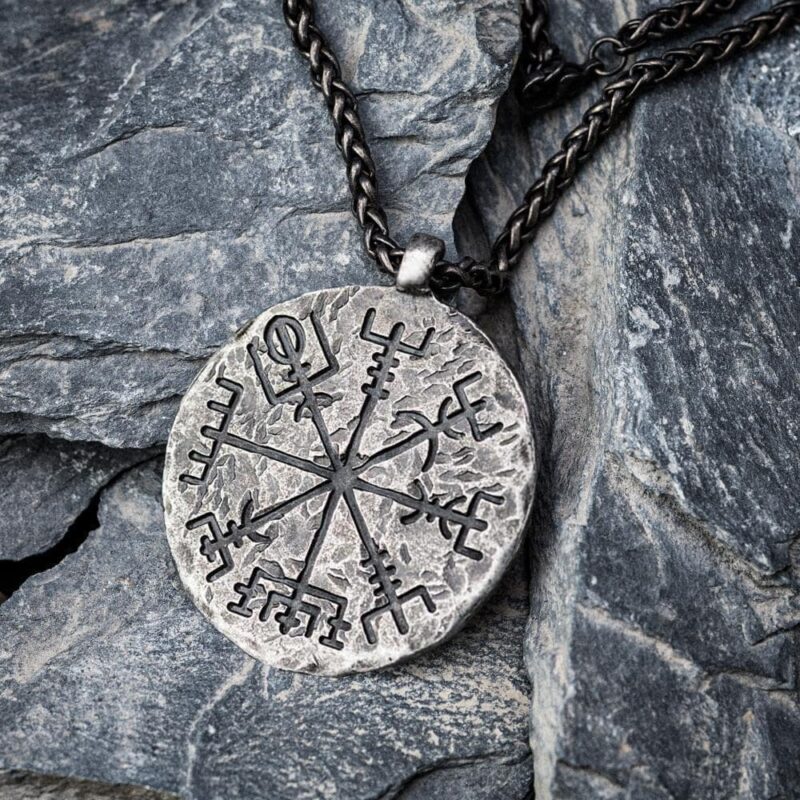 Viking Necklace Compass Vegvisir