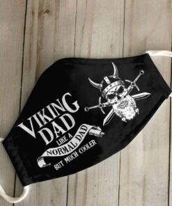 Viking Mask Gift For Viking Dad Like A Normal Dad But Much Cooler Cloth Face Mask, Father's Day Gift