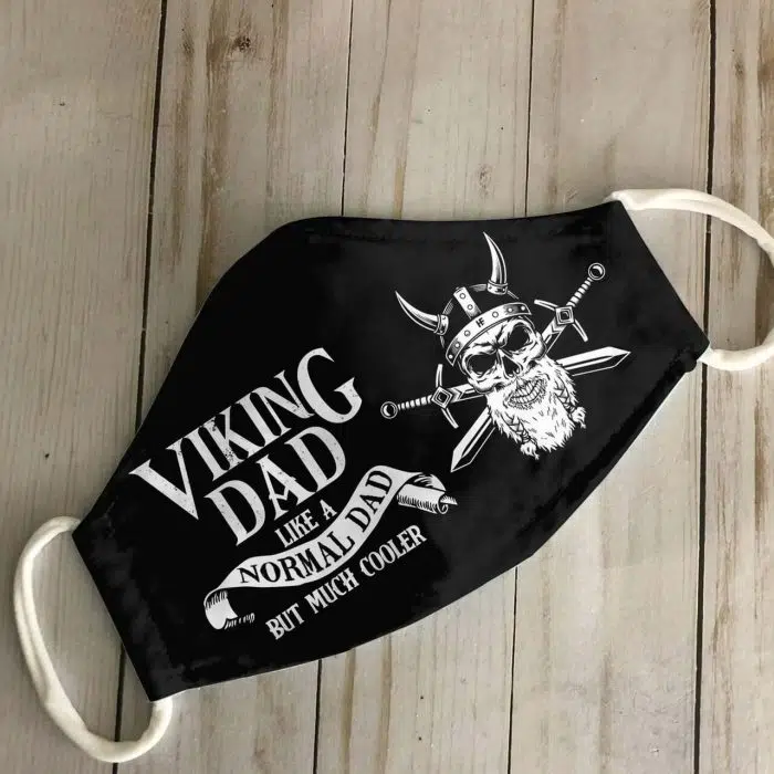 Viking Mask Gift For Viking Dad Like A Normal Dad But Much Cooler Cloth Face Mask, Father's Day Gift