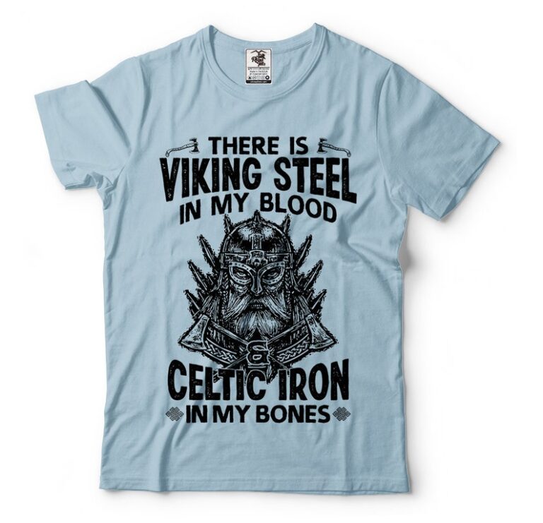 Viking Shirt Steel Celtic Iron Valhalla Odin Valknut T-Shirt